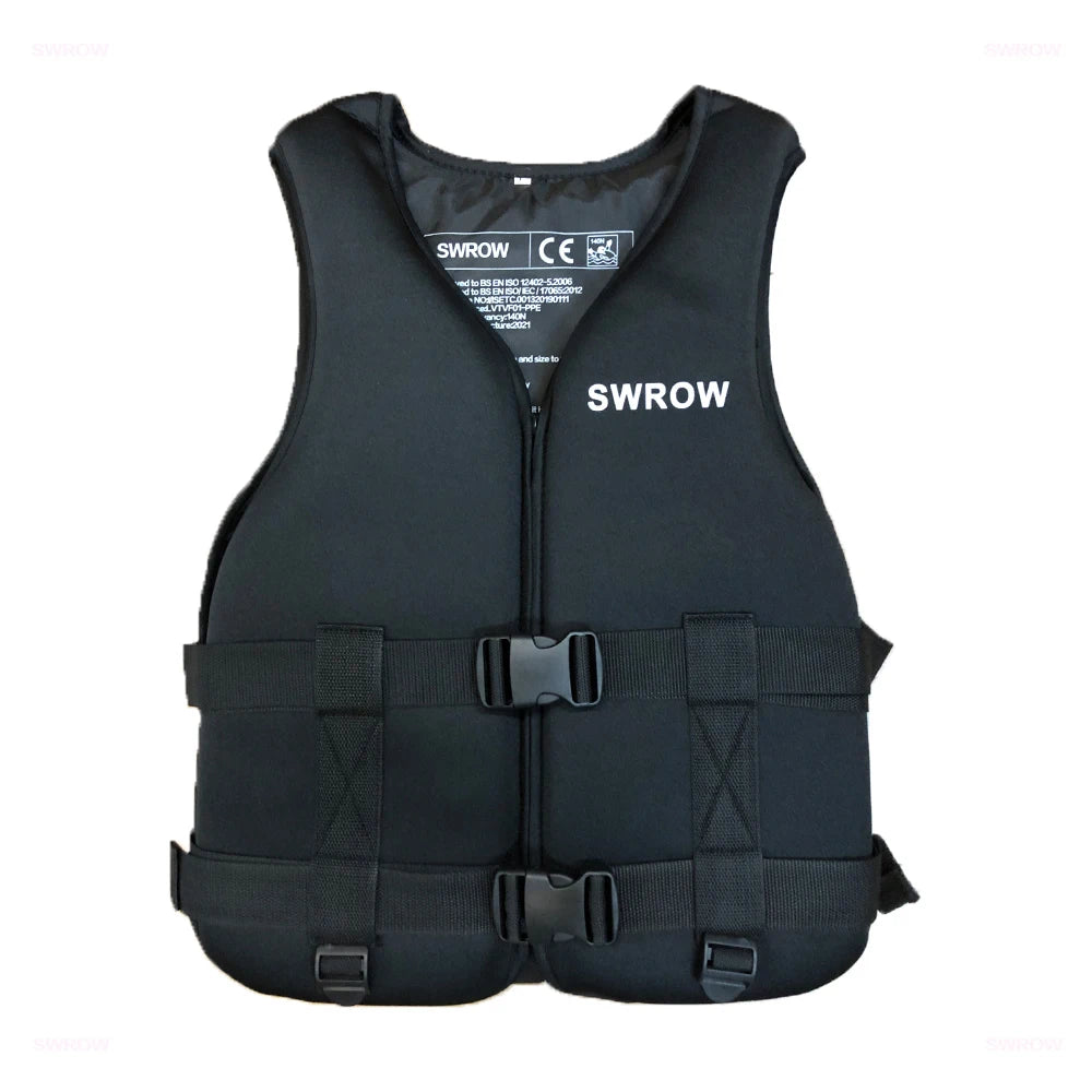2023 Life Vest Professional Life Jacket Surfing Vest Motor Boat Vest Neoprene Super Elastic Buoyancy Protective Swimming Boating