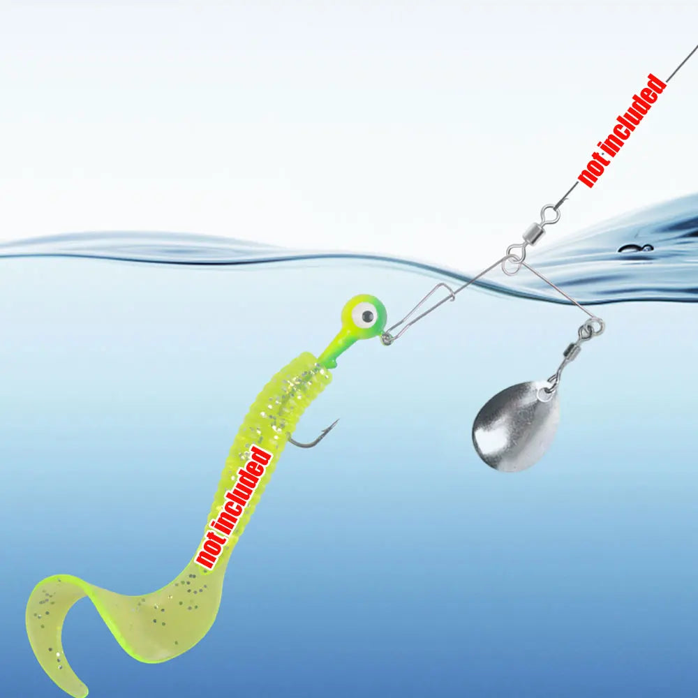 10pcs Vibration Spinner Bait Lures Tackle Barb Fishing Lures Spinner Fishing Lure Bait Spoon Bass Wire Bait Tool Accessories