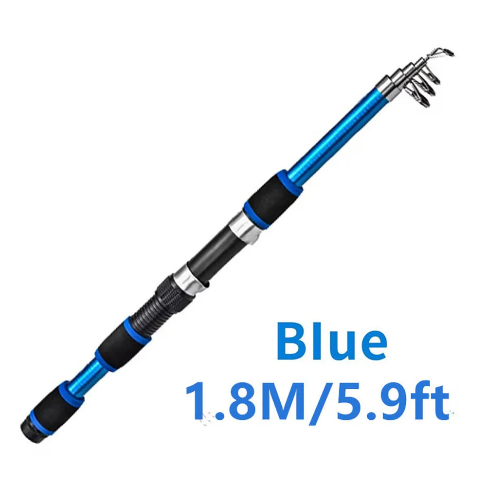 Fishing Pole Set Full Kits Telescopic Fishing Rod Reel For Combo Full Kit Rod Pole Spinn Reel Gear Set Carpfishing Accessories