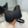 Fashion Handbag New Retro Solid Color PU Leather Shoulder Underarm Bag Women's Casual Hobos Purses and Handbags Ladies Hand Bags