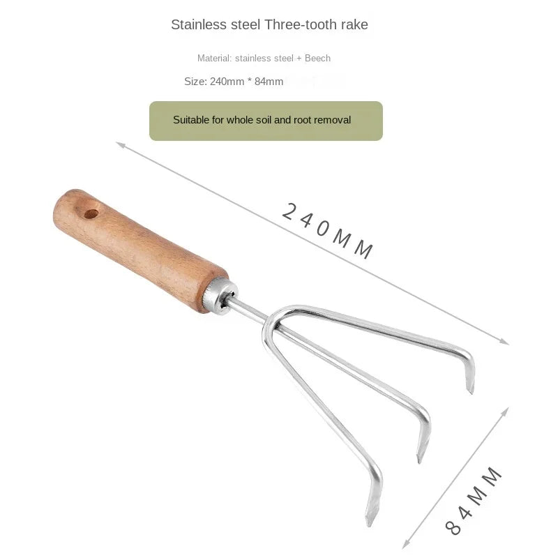 Garden Hand Tool Wide Shovel Hand Cultivator Rake Flowers Potted Household Plant Garden Tools for Digging Transplanting Weeding