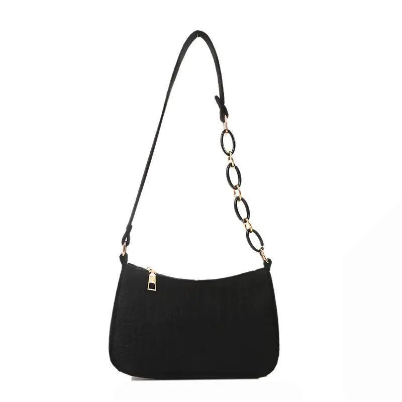 New Popular Retro Gentle Temperament Small Square Bag Autumn Shoulder Handheld Fashion Casual Yankee Underarm Shoulder Bag
