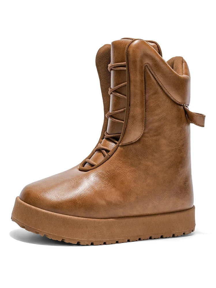 Men's shoes in autumn and winter, high top, niche fashion, versatile and casual, divided into winter casual shoes