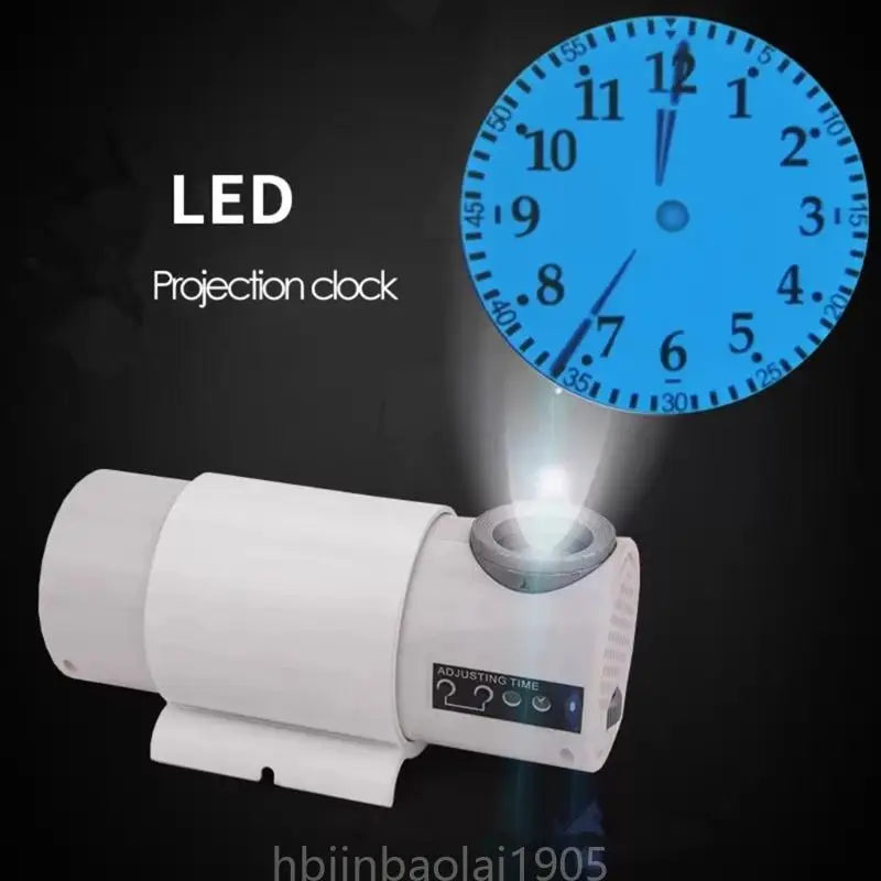 Modern Styles LED Projection Clock with Remote Control Set Projects Time On Wall or Ceilings for Bedrooms and Offices
