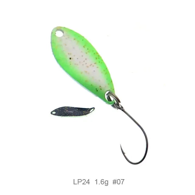 Fishing  Spoon Trout Lures1.5g 25mm UV Colors Ultralight Fishing Tackle Freshwater Artificial Bait