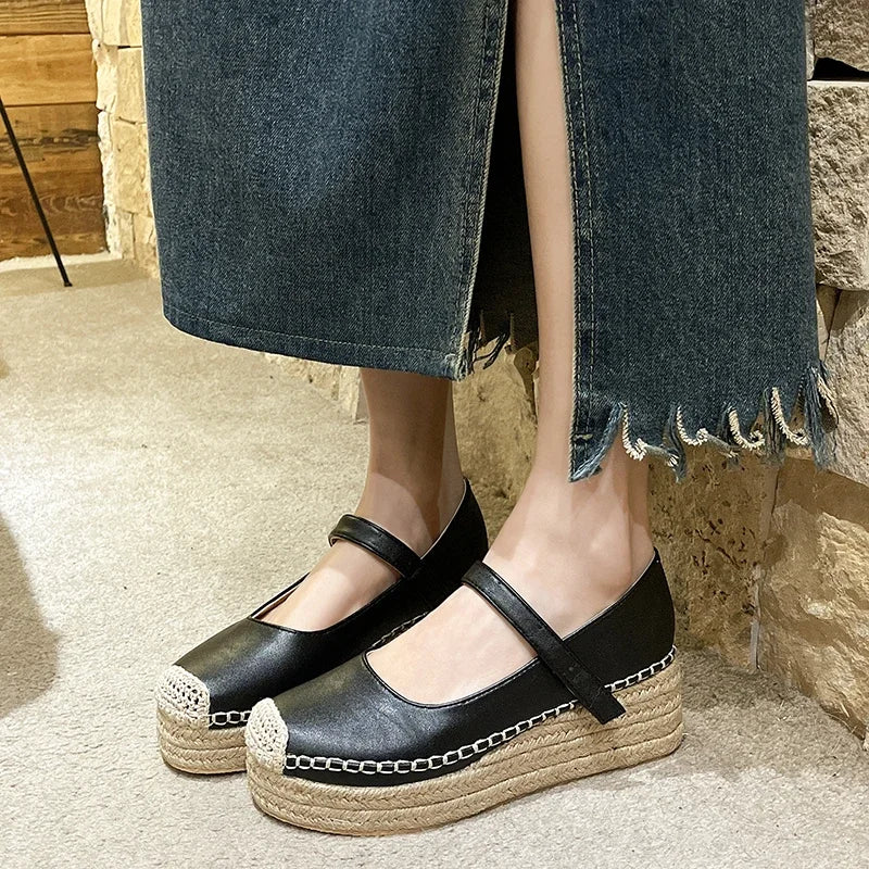 Flat Shoes for Women Wedge Platform Casual Espadrilles Barefoot Comfortable Fashion Offer