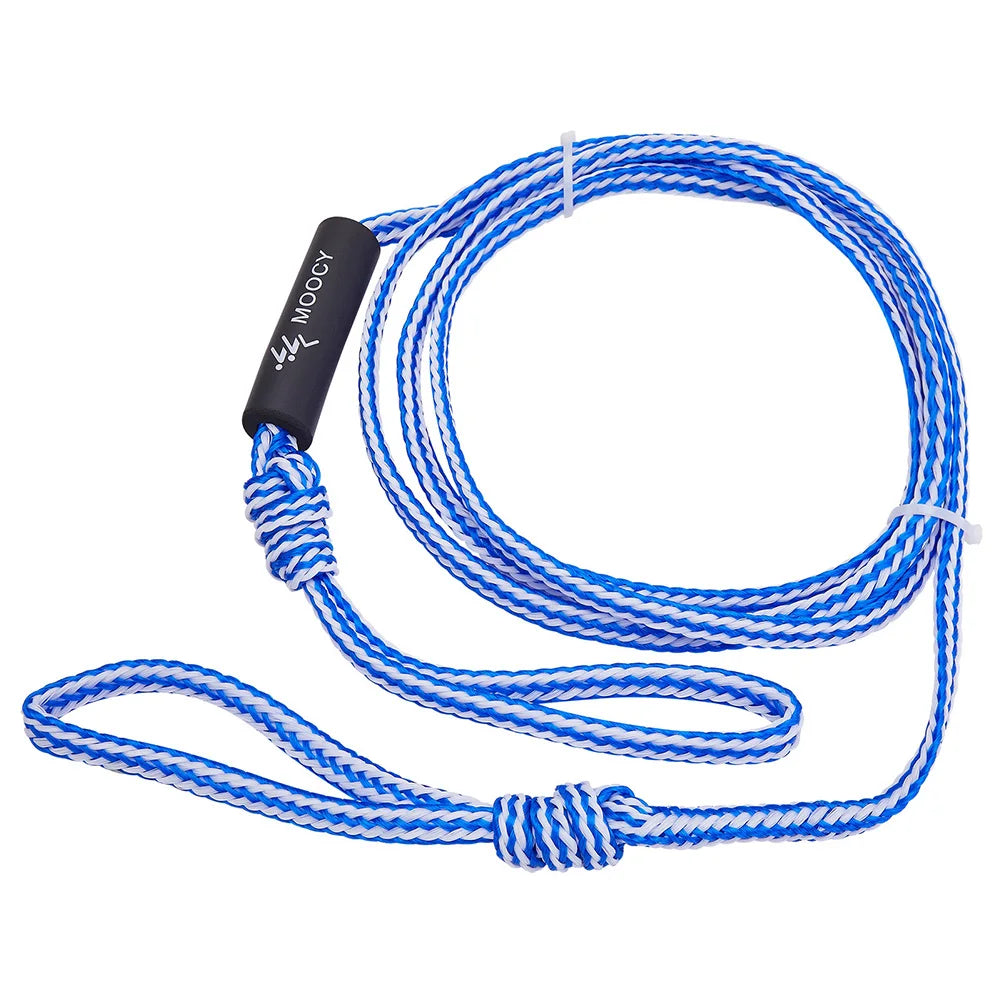 Tube Ropes Portable Boat Tube Towable Rope Adjustable Length UV-resistant with Rope Keeper Surfing Water Sport Accessories