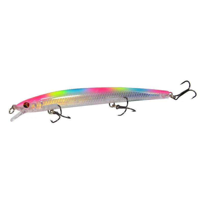 Factory Wholesale Bionic Fishing Lure Minnow 13.5cm 15g Topwater Floating 3D Eyes Hard Baits Wobbler Sea Bass Accessory