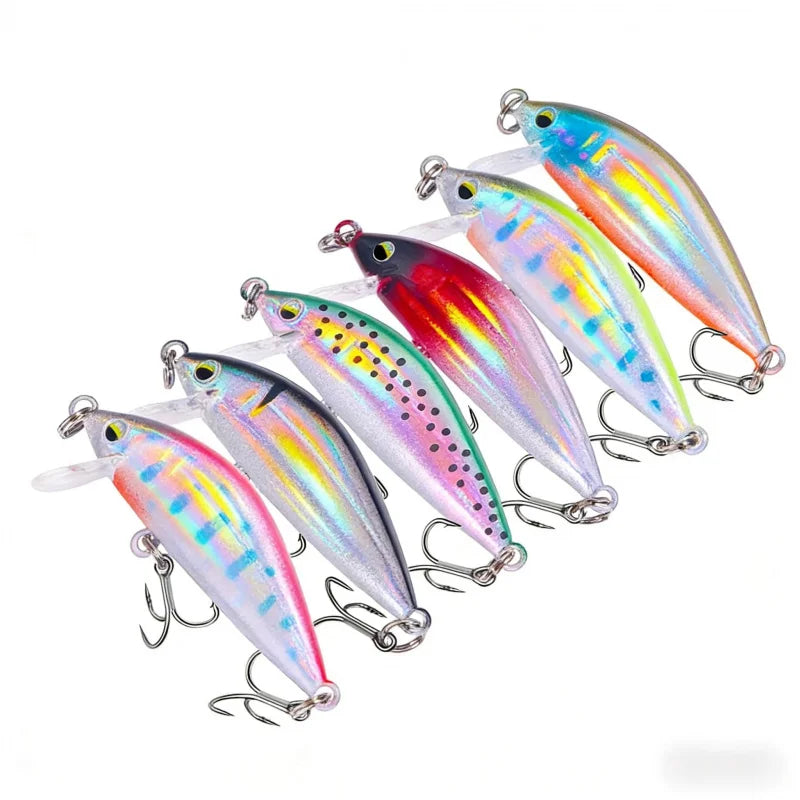 3GFloating Minnow Lua Lure5CMLength Freshwater Special Creek Fish Bass Crappie Mandarin Fish Horse Mouth Full Swimming Layer Bio