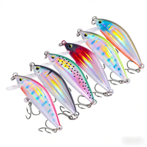 3GFloating Minnow Lua Lure5CMLength Freshwater Special Creek Fish Bass Crappie Mandarin Fish Horse Mouth Full Swimming Layer Bio