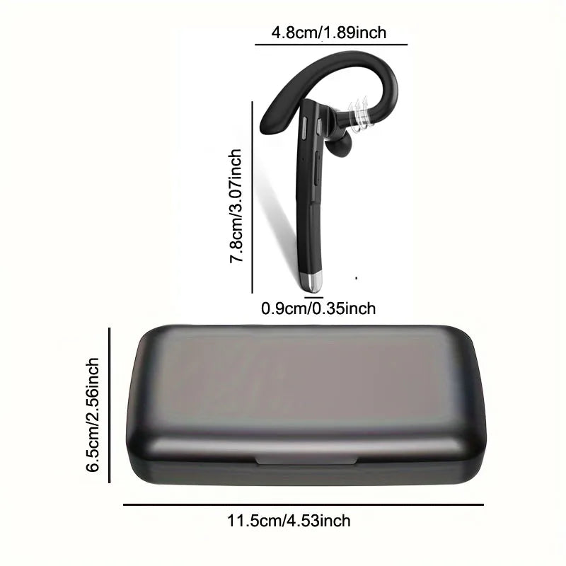 Wireless Earphones 6.1 - Stereo Headphones with Noise Canceling, HD Mic, and Handsfree Calling - Compatible with All Smartphones