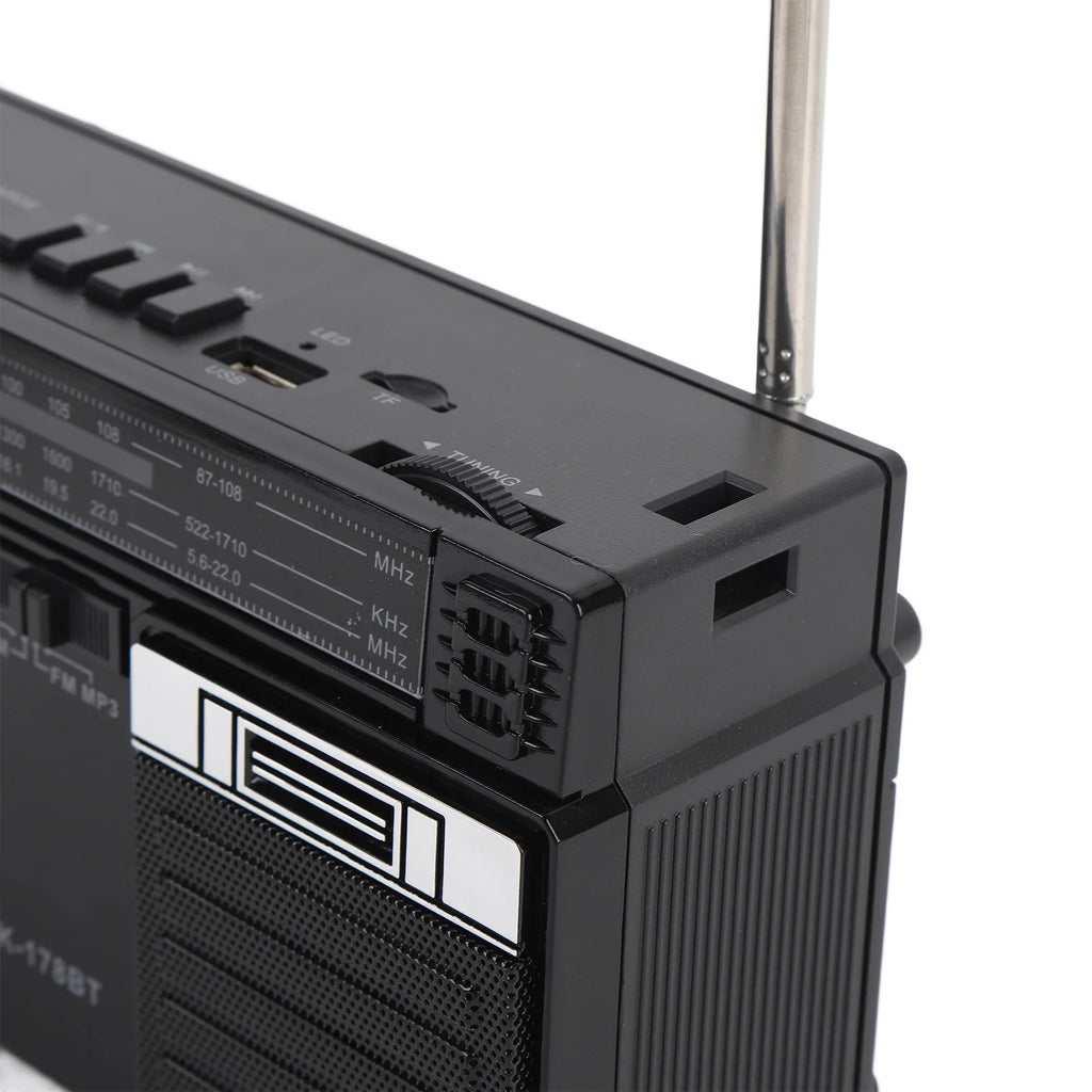 Portable AM FM SW Radio Full Band Radio  with Bluetooth Speaker Rechargeable Full Band Portable Radio for Home Outdoor Travel