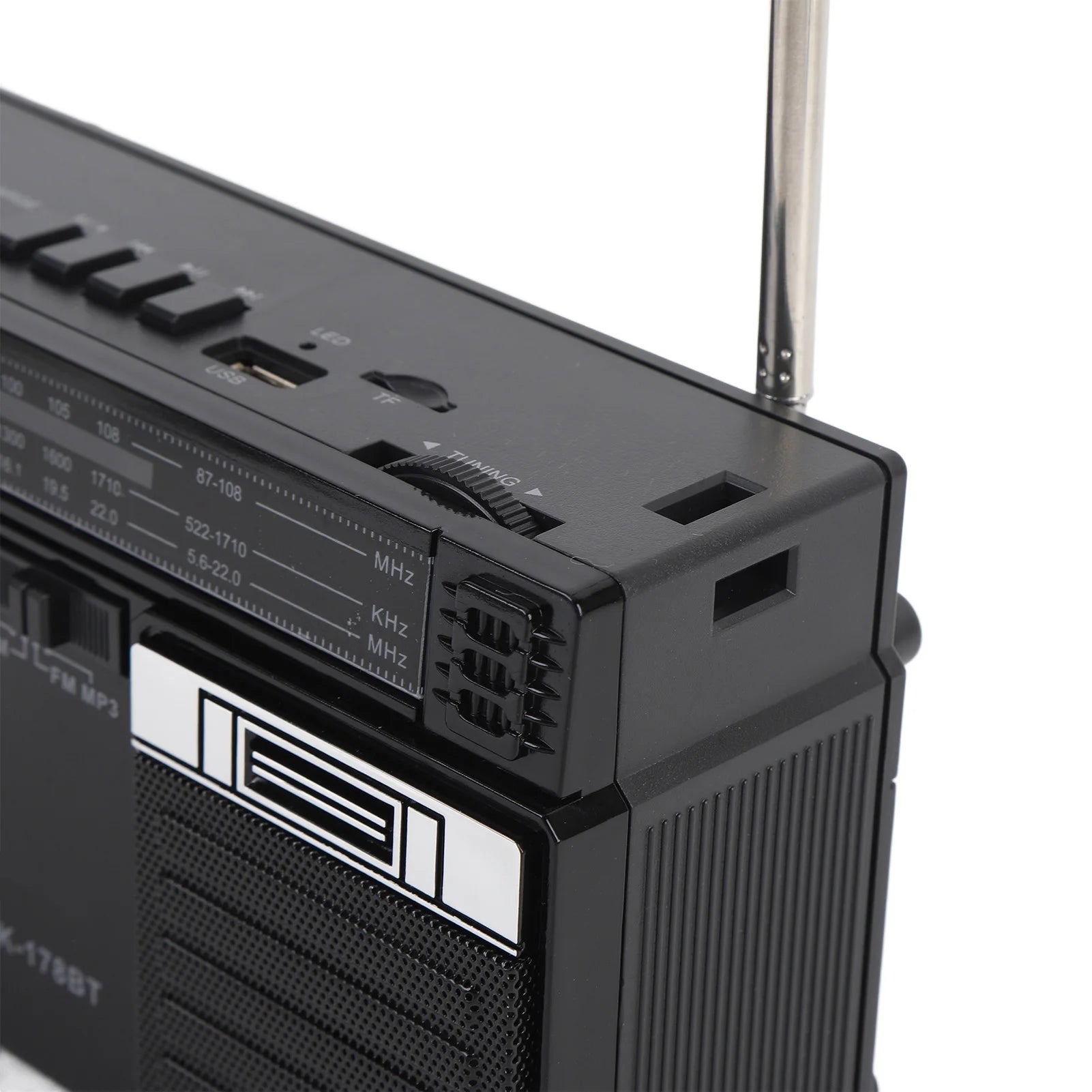 Portable AM FM SW Radio Full Band Radio  with Bluetooth Speaker Rechargeable Full Band Portable Radio for Home Outdoor Travel