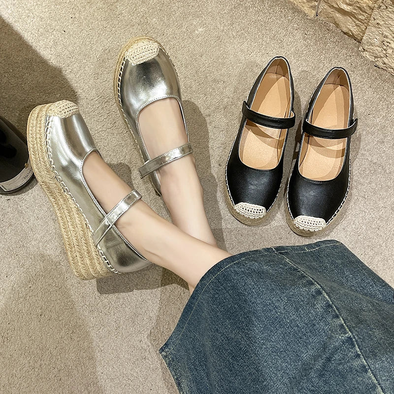 Flat Shoes for Women Wedge Platform Casual Espadrilles Barefoot Comfortable Fashion Offer