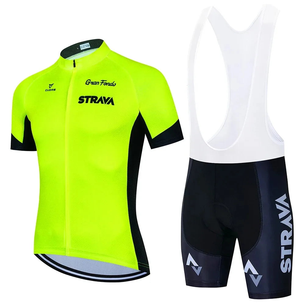 STRAVACycling Clothes For Men Cycling Sets Mountain Bike Clothes Man Summer Cycling Suit Cycling Pants Cycling Shirt Equipment