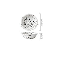 Modern Ceramic Plate Set Creative Splashing Ink Decor Breakfast Bread Plates Afternoon Tea Desktop Dessert Dish Kitchen Cutlery