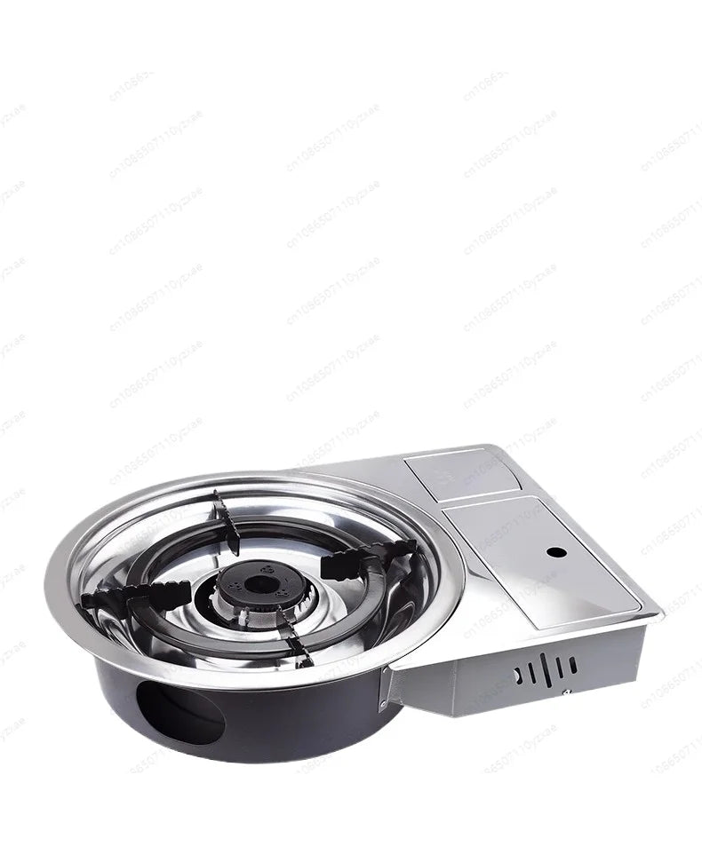 Korean Commercial Desktop Embedded Bbq Gas Grill Smokeless Indoor Outdoor Stainless Steel Barbecue Gas Grill For Restaurant