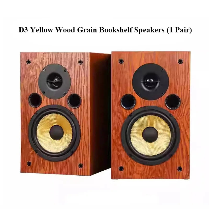 Home HIFI 65-inch Passive Speakers 100Wx2 Output Power 2Crossover Stereo Audiophile Bookshelf Speakers 4-inch Silk Dome Tweeter