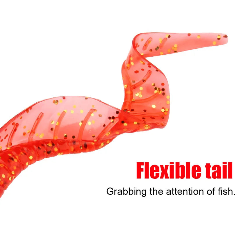 Spinpoler 16cm Soft Lure Grub Worm 3pcs Long Tail Grub Artificial Crank Big Bait Wobbler Swimbait For Bass Trout Crappie Pike
