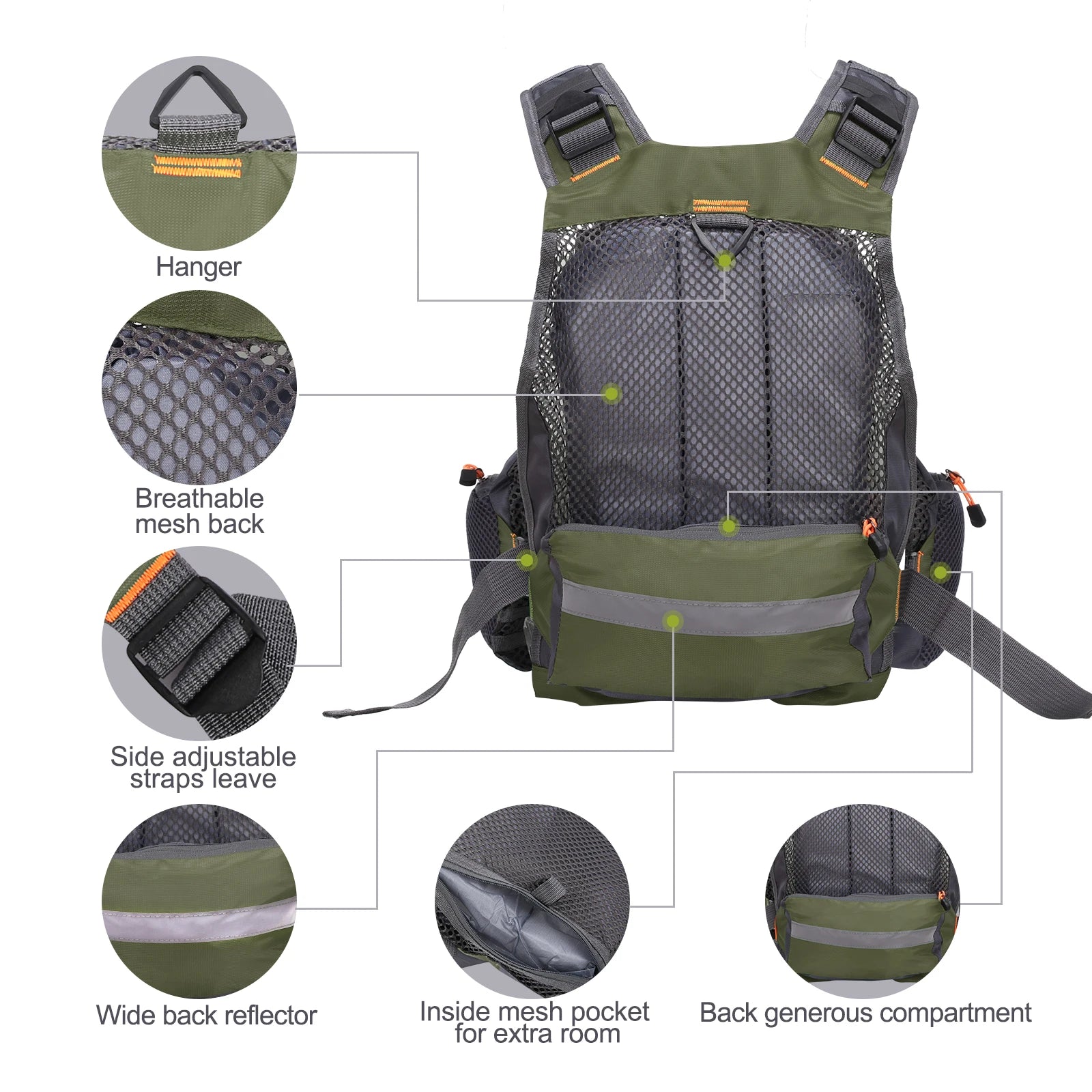 Lixada Outdoor Fishing Vest Sailing Life Jacket Vest EPE foam Floating Kayak Sport Safety Jacket Swimming Pesca