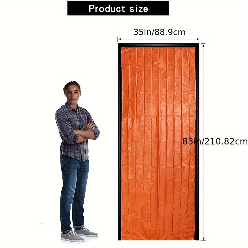 2 emergency sleeping bags, suitable for camping, hiking, outdoor activities, PE material, temperature rating below 0 ° F