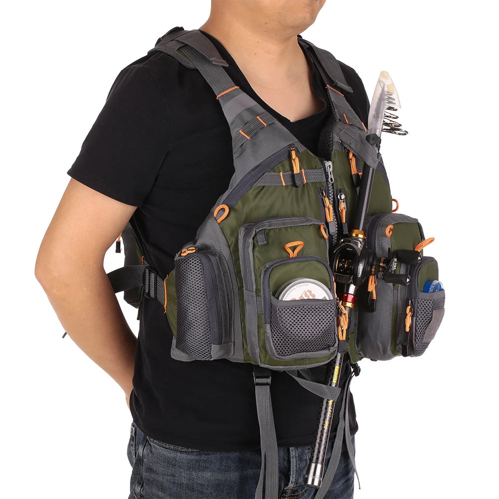 Lixada Outdoor Fishing Vest Sailing Life Jacket Vest EPE foam Floating Kayak Sport Safety Jacket Swimming Pesca