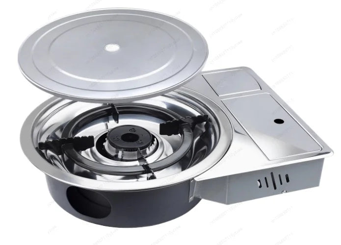 Korean Commercial Desktop Embedded Bbq Gas Grill Smokeless Indoor Outdoor Stainless Steel Barbecue Gas Grill For Restaurant