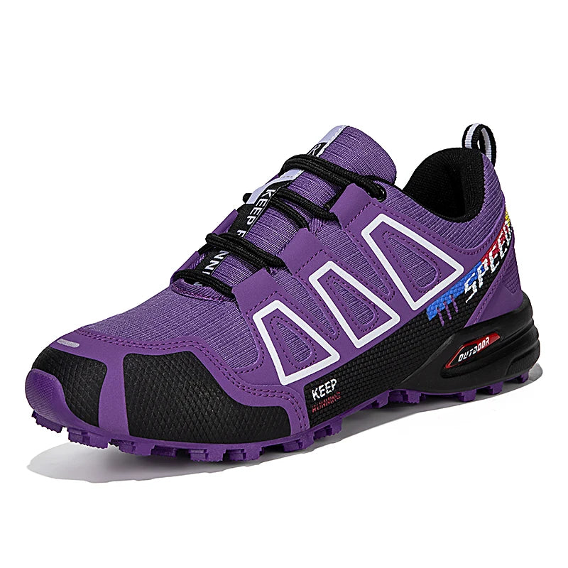 Men Hiking Shoes Waterproof Women Outdoor Trainers Lace-up Climbing Trekking Sneakers Mountain Walking Hunting Tactical Boots