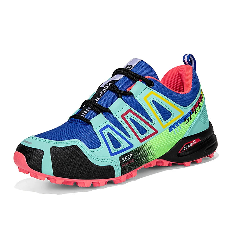Men Hiking Shoes Waterproof Women Outdoor Trainers Lace-up Climbing Trekking Sneakers Mountain Walking Hunting Tactical Boots