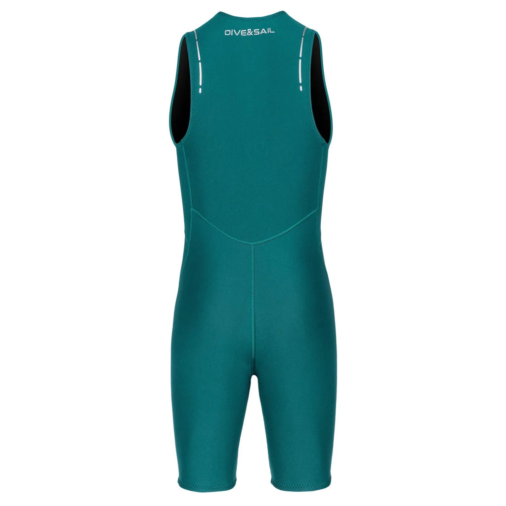 Mens 2mm Wetsuit Jumpsuit Swimwear Sleeveless Front Zipper Solid Color Bodysuit One-Piece Swimsuit for Snorkeling Surfing Diving