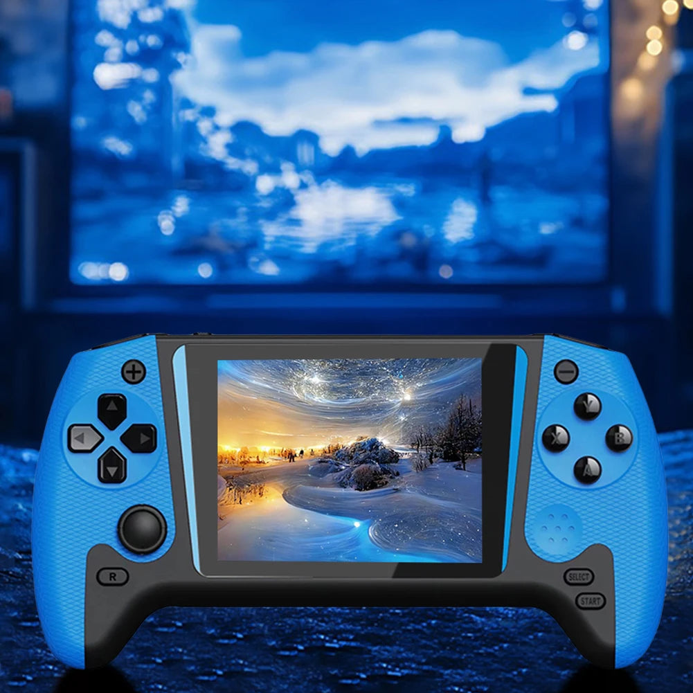 Retro Handheld Game Console 3.5inch LCD Screen Video Game Console Built-in 500 Games TV Connect for Single Player