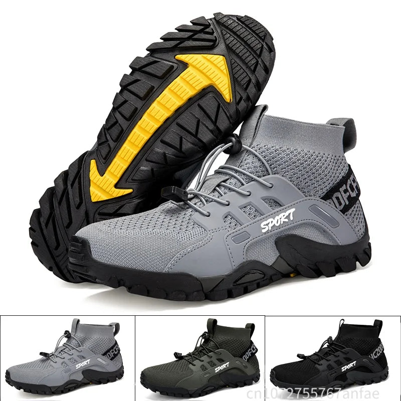 Hiking Shoes for Man Outdoor Comfortable Breathable Mesh High Top Boots Mountaineering Woman Quick Drying Travel Sneaker