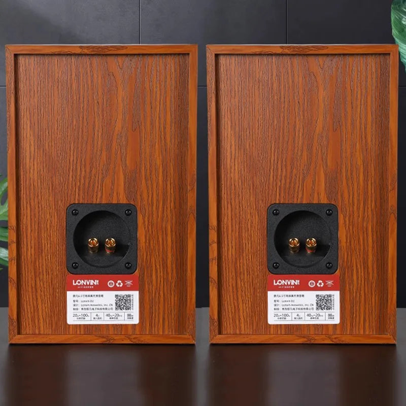 Home HIFI 65-inch Passive Speakers 100Wx2 Output Power 2Crossover Stereo Audiophile Bookshelf Speakers 4-inch Silk Dome Tweeter