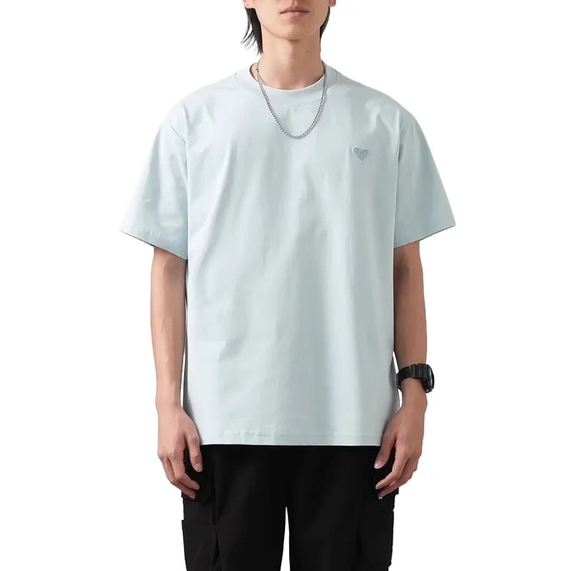 DUKEEN Sorona Fabrics Coolness T Shirts Men Summer Upf50+ Ice Silk Embroidery Tops Men's Quick-Drying Sun Protection T-Shirts