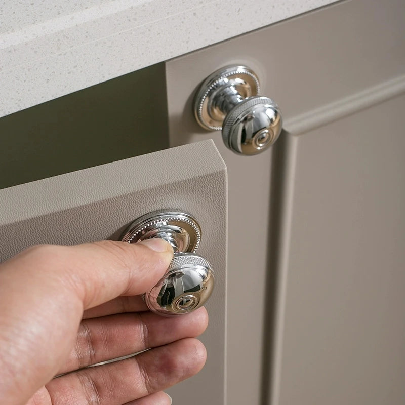 Furniture Drawer Nightstand Golden/Silver Shiny Solid Brass wardrobe Door Knob Bedroom Shoe Cabinet Brass small Handles Knobs