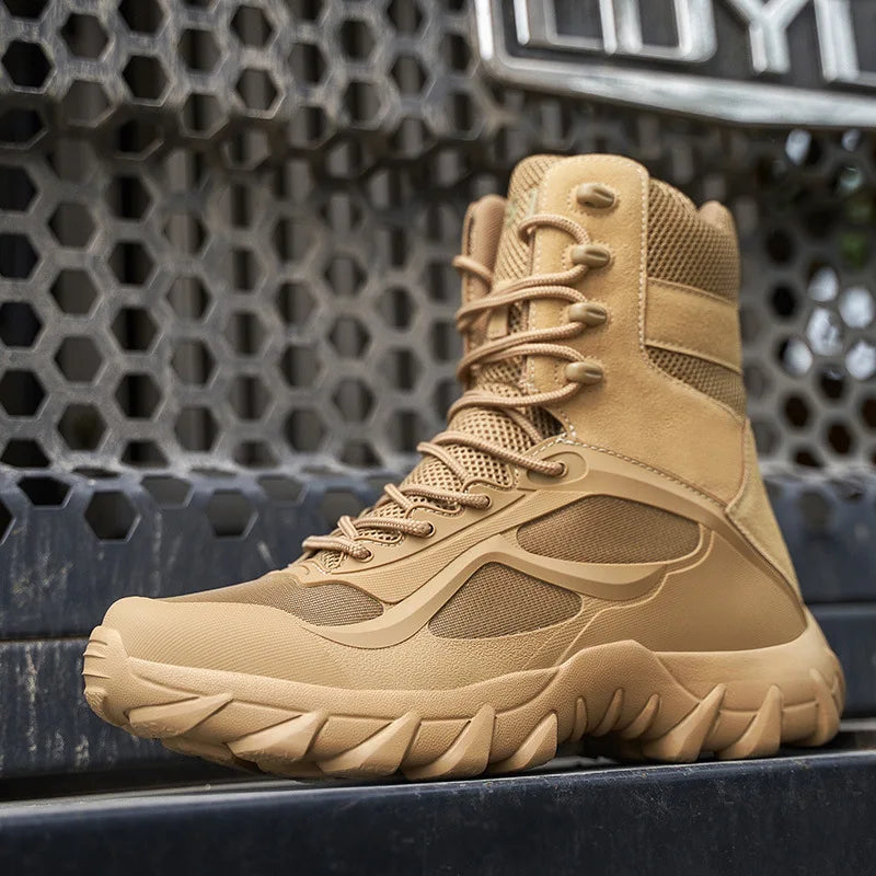 Men Boots Boots Breathable Mesh Hiking Desert Boot Climbing Hiking Shoes Ankle Hunting Boots for Men 2024