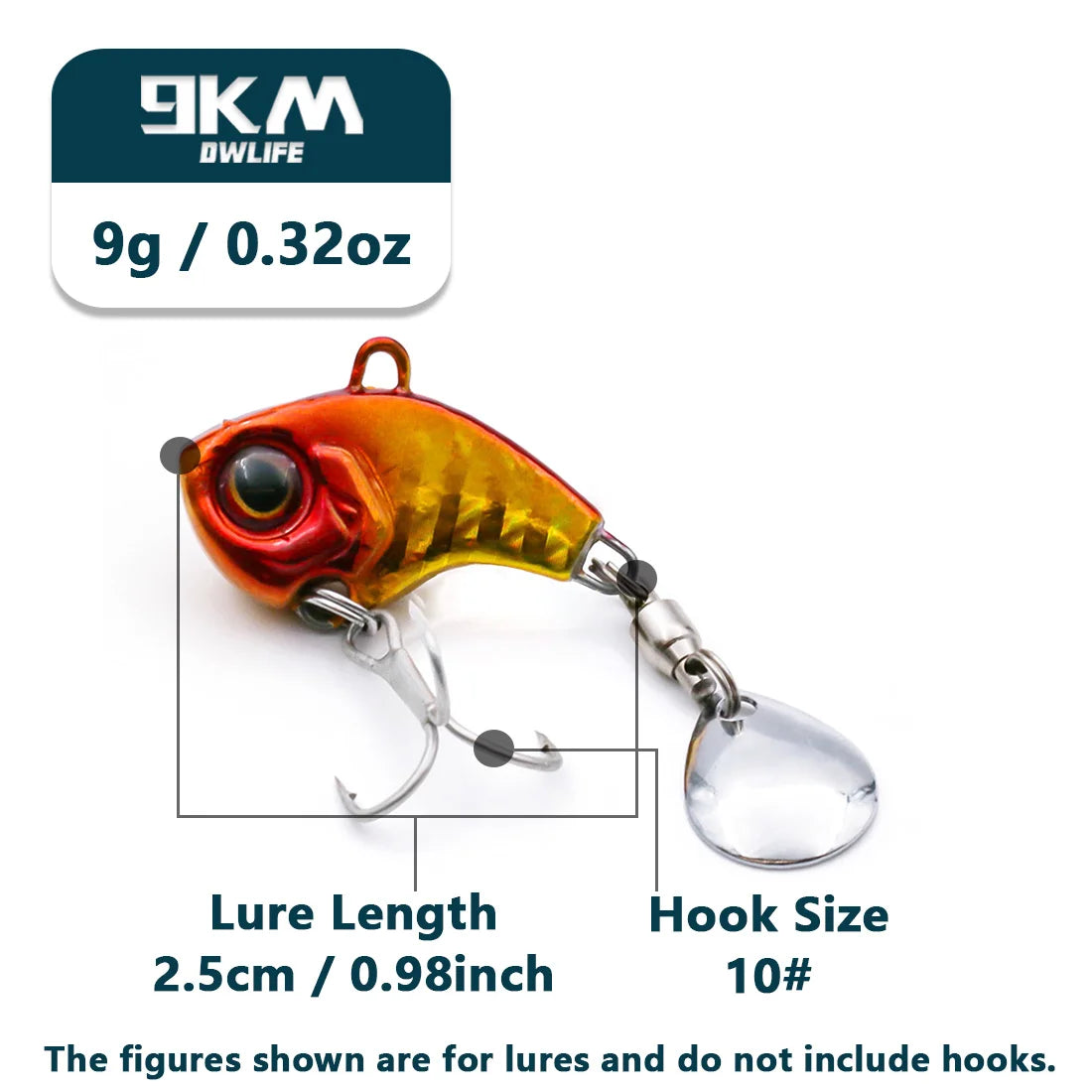 VIB Fishing Lures Tail Spinner Crankbait Lure 9~16g Fishing Spoon Lure Blade Sinking Lures Bass Fishing Jigs Fishing Lure Tackle