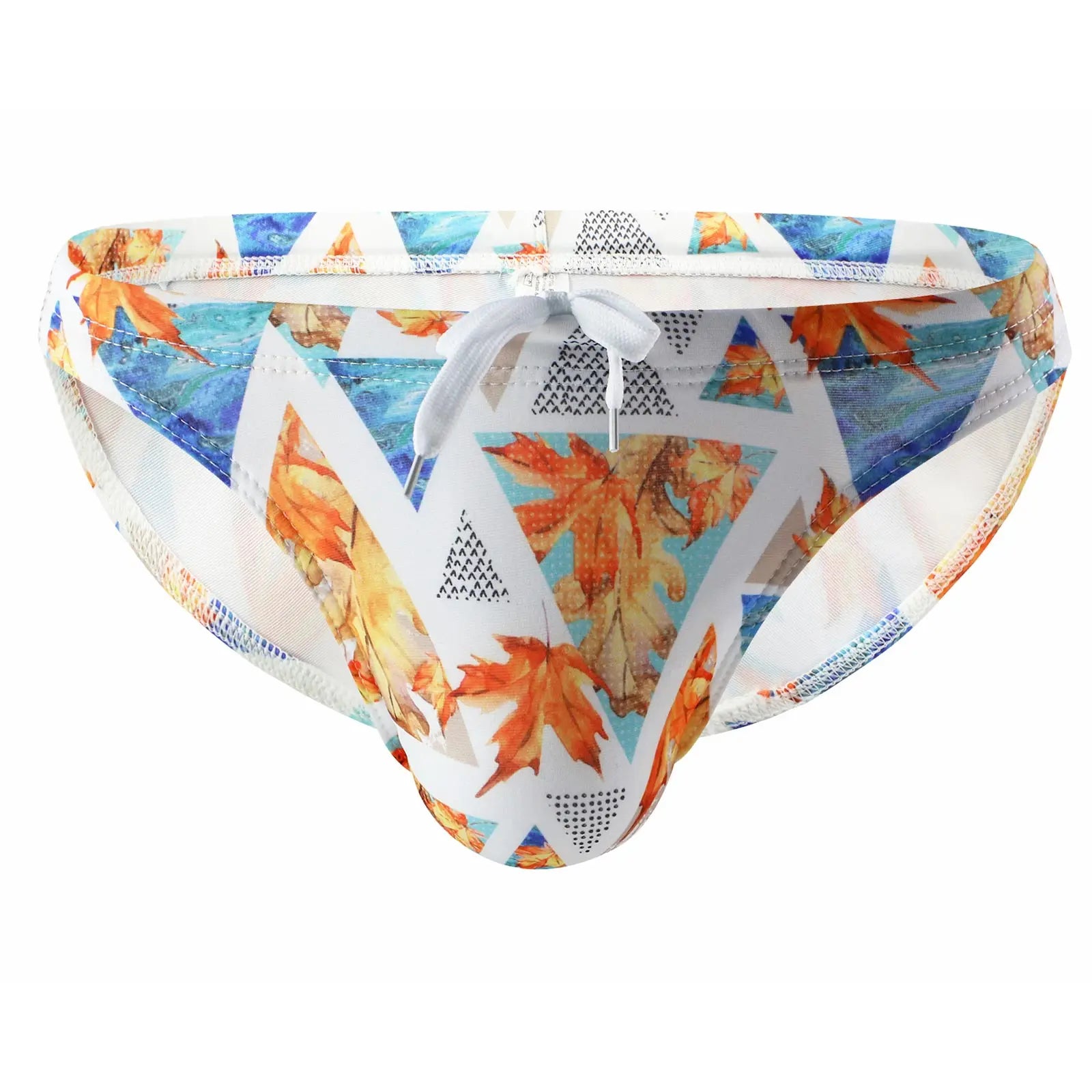Mens Swimming Briefs Quick-dry Drawstring Swim Trunks Sexy Low Waist  Beachwear Comfortably Bathing Shorts