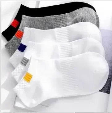 10pieces=5pair/lot Summer Cotton Man Short Socks Fashion Breathable Man Boat Socks Comfortable Casual Socks Male White Hot
