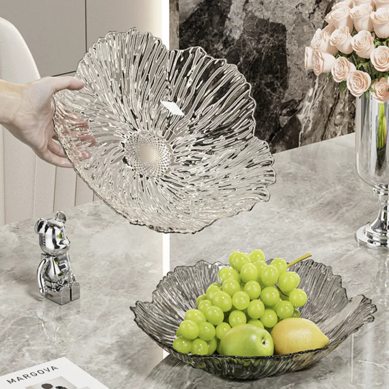 2PCS Fruit Bowl Fruit Plate Cake Dishes Tray Birthday Party Snack Fruit Dessert Plate Tableware For Wedding Party Home Decor