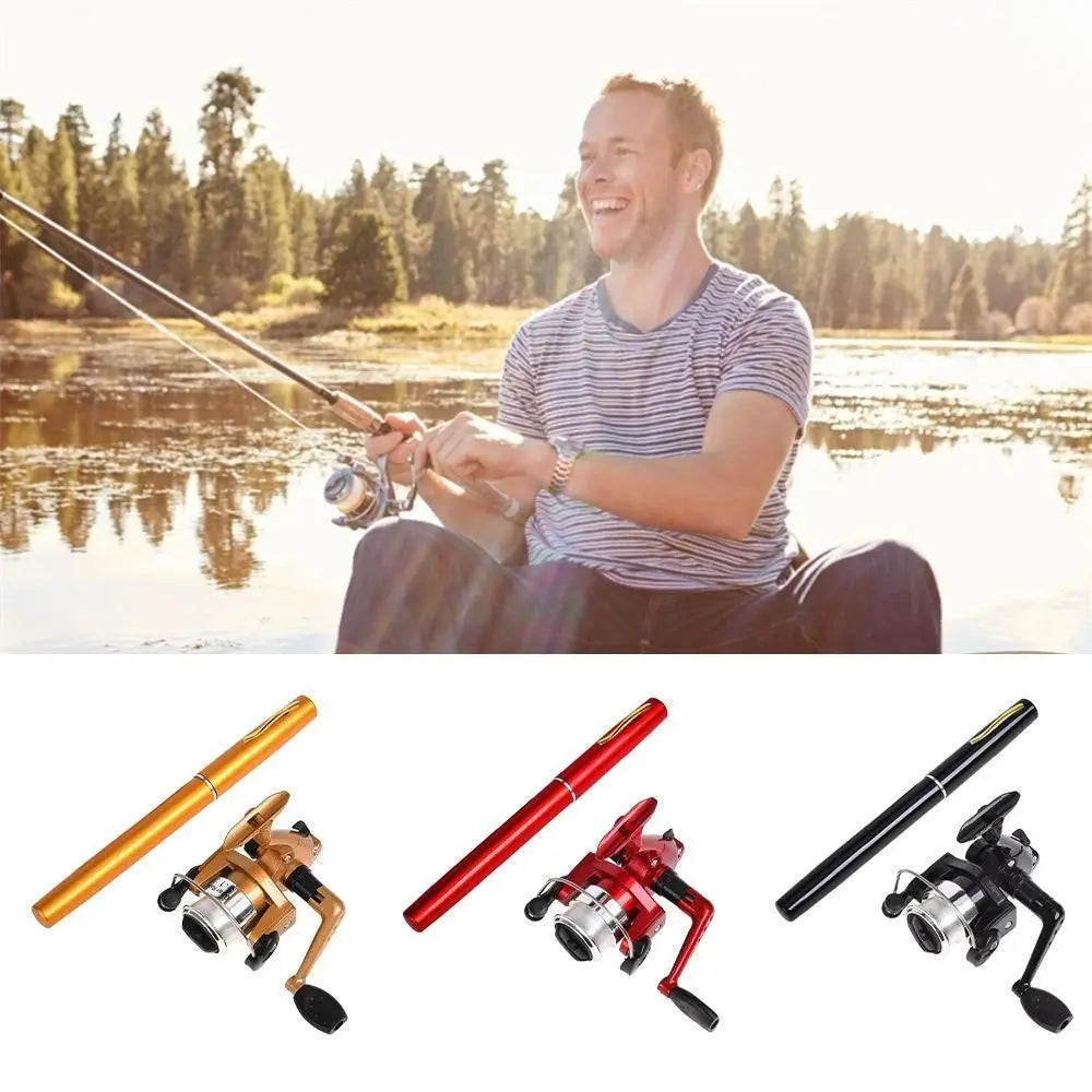 Fishing Supplies Portable Pen Style Fishing Rod Hard Spinning Mini Fishing Pole Ultra Short 1m Fishing Hand Pole River Pond