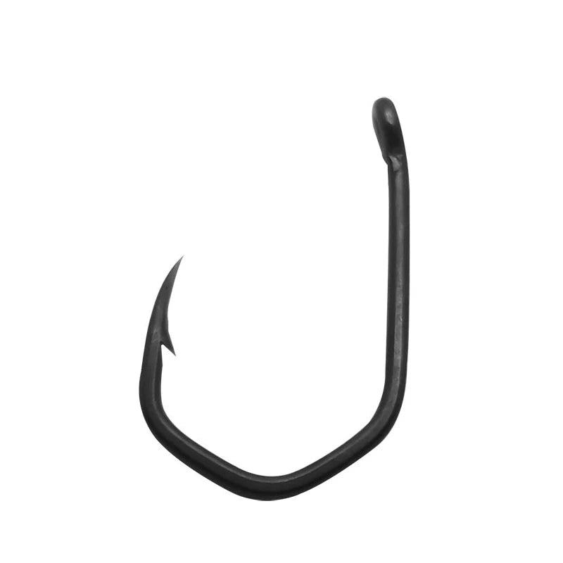 Stainless Steel Carp Fishing Hooks, Barbed Pinpoint Claw Hooks, PTFE Coating, High Carbon, Eyed Fish Hooks, 20Pcs