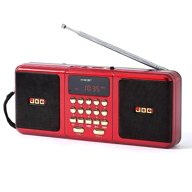 Mini Portable Speaker Radio Handheld Rechargeable Digital FM USB TF MP3 Player Bluetooth Speaker Devices Supplies for Computers