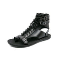 Gladiator Sandals Shoes for Men Walking Summer Cork Roman Mens Black White Beach Leather Designer Brand Flip Flops Ankle Boots