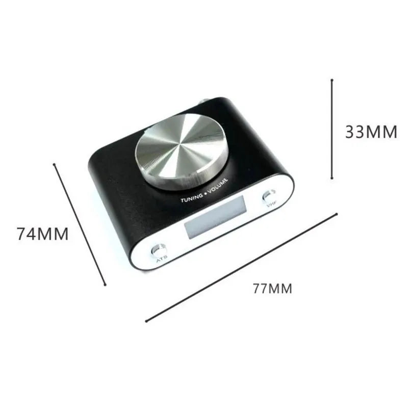 Stereo Broadcast Radio Receiver - High Sensitivity Accuracy HIFI-Grade Digital FM Tuner