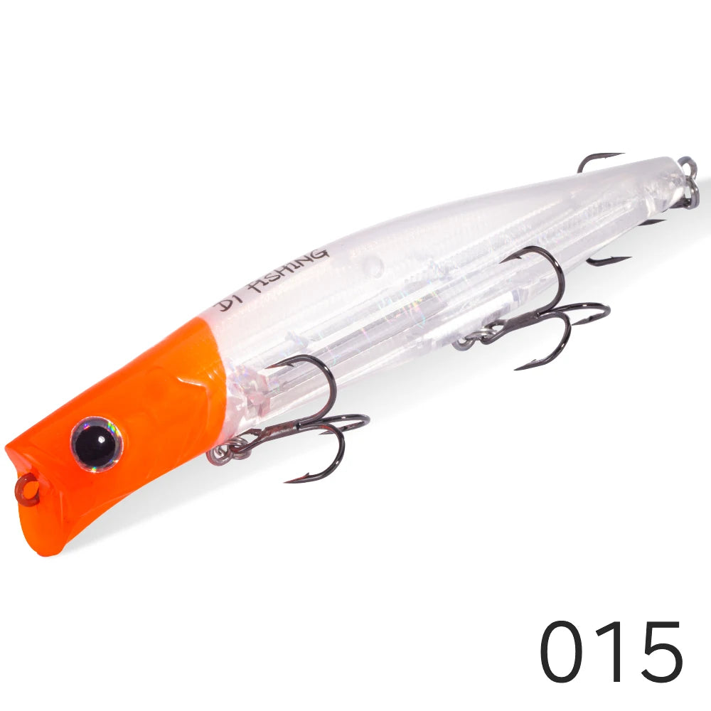 D1 Topwater Poppers Fishing Lures KAGELOU 124F/100F Surface Hard Baits Saltwater Wobblers Seabass Pike Pesca 2020 Fishing Tackle