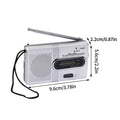 2026 Multifunction Mini Stereo Radio - Portable AM/FM Tuner & Music Player, Features Telescoping Antenna and Built-in Speaker