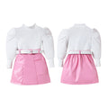 Kids Clothes Girl Sets Long Sleeve Shirt Top and Skirt Outfit For Toddler Girls for Outings and Daily Wear Children Clothing