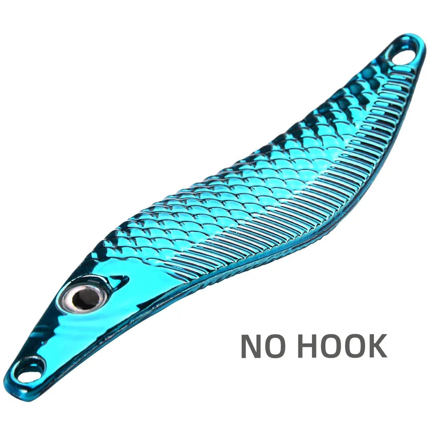 1PC 7g-20g Metal VIB Leech Spinners Spoon trout fishing Lures Artificial Bait Saltwater Trolling Wobblers Night Fishing Tackle