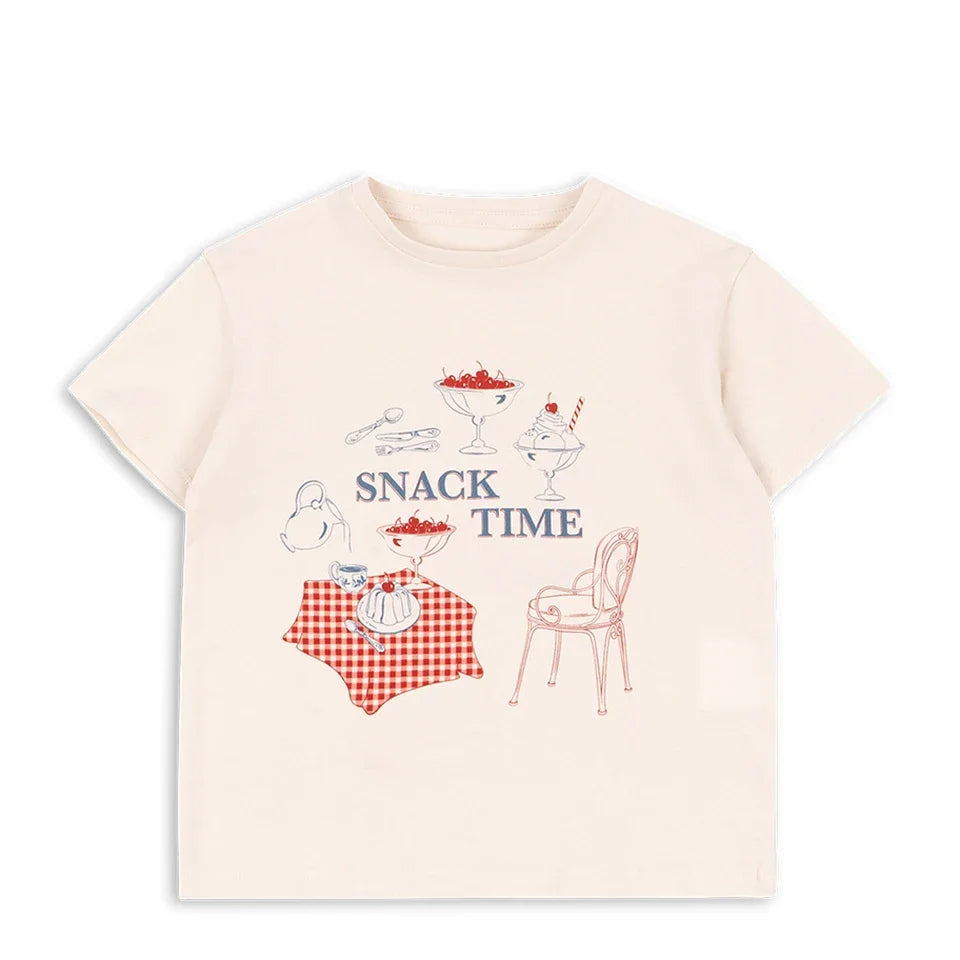 Children Clothes 2026 Summer KS Kids Shorts Outfit Girls Cute Sequin T-shirts Skirt Boys Cotton Tee Cartoon Print T Shirts Tops